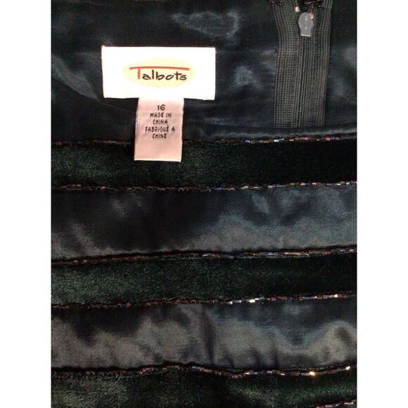 Talbots Sleeveless Top Blouse Shirt - Size 16 - Green - Picture 4 of 8